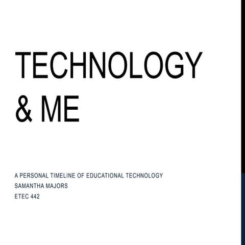Technology & me
