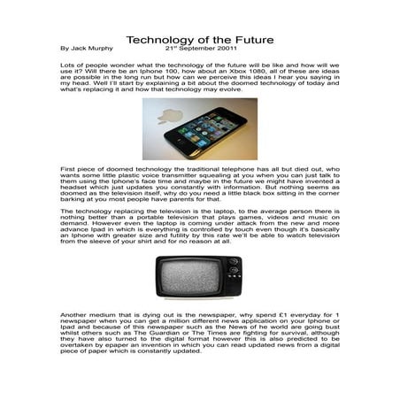 Technology of the future