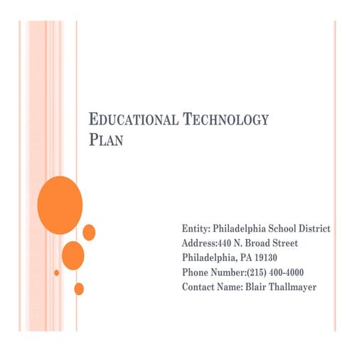 Technology Plan Ppt