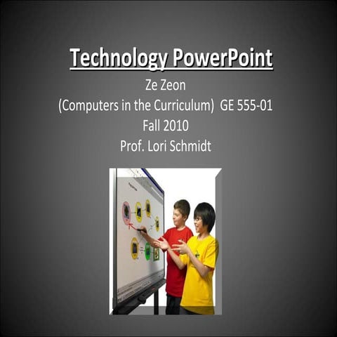 Technology power point smartboard_ze zeon