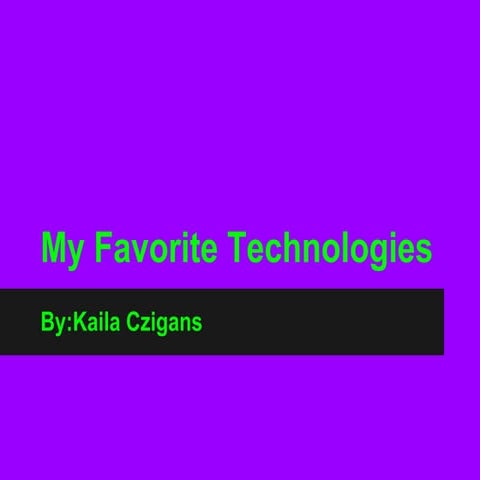 Technology presentation