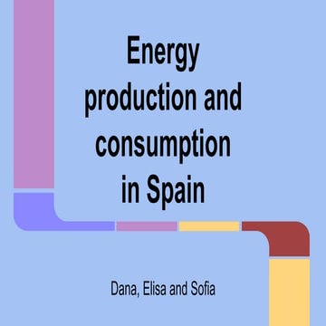 Energy Production and Consumption in Spain.
