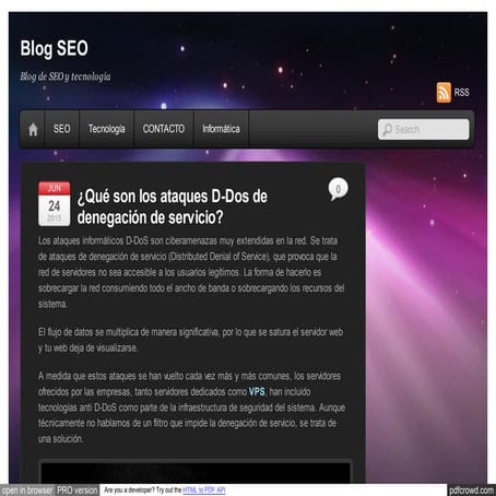 ¿Qué son los ataques DDOS?
