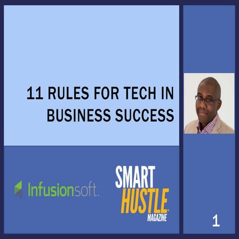 Technology and Your Business: 11 Rules for Success with Tech