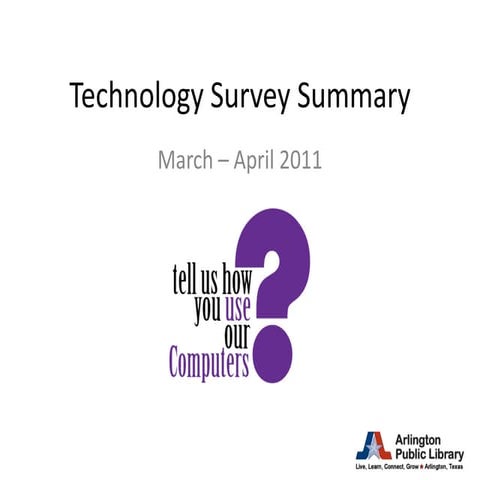 Technology Survey Summary