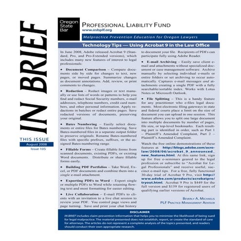 Technology Tips   Using Acrobat 9 In The Law Office