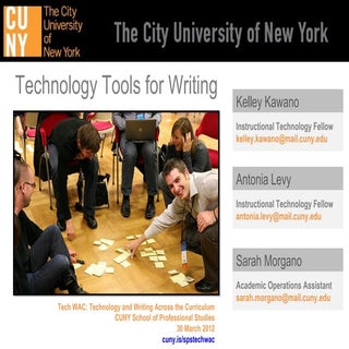 Technology Tools for Writing