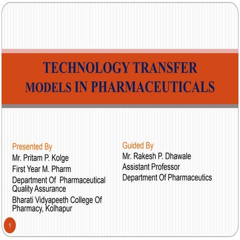 Technology Tranfer models