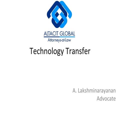 Technology transfer