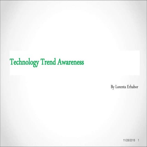 Technology Trend Awareness  