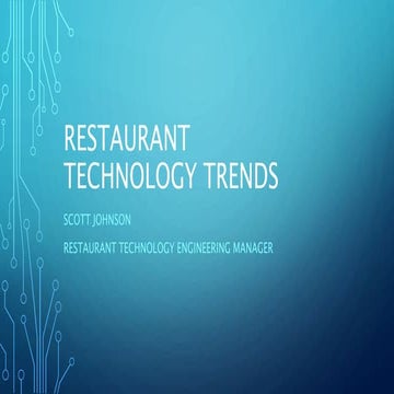 Resturant Technology trends