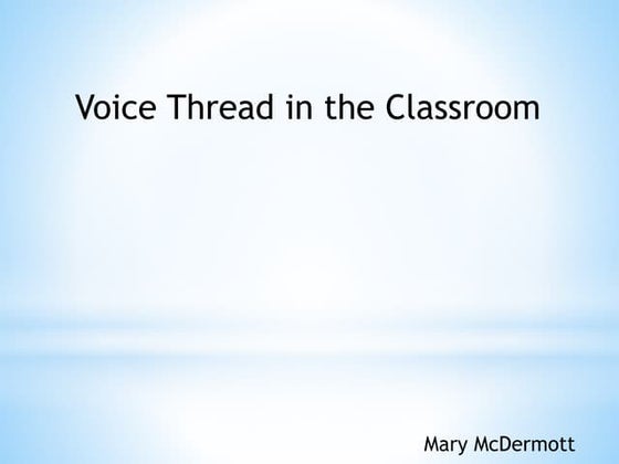 Marymcdermott5 presentations