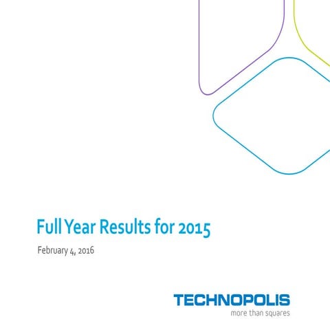 Technopolis FY2015 Presentation