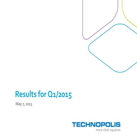Technopolis Q1 2015 Interim Report Presentation 