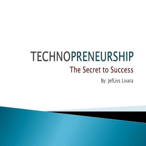 Technopreneurship