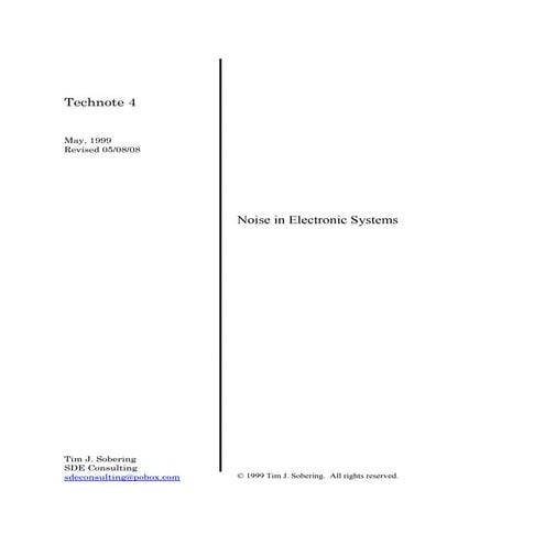 Noise in Electronic System