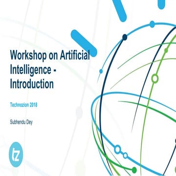 Workshop on AI - introductory lecture