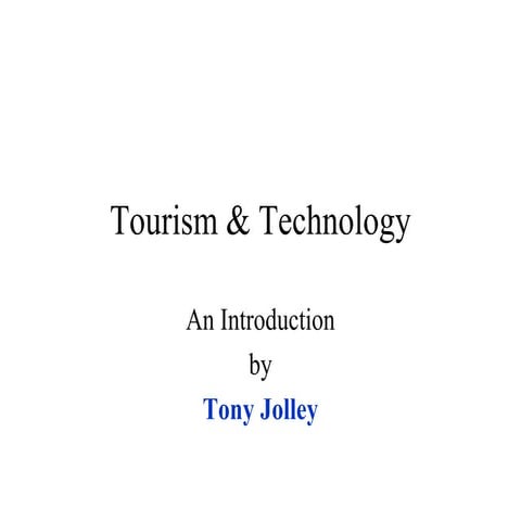 Tech N Tourism 1960 2010