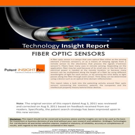 Techonology Insight Report   Fiber Optic Sensors