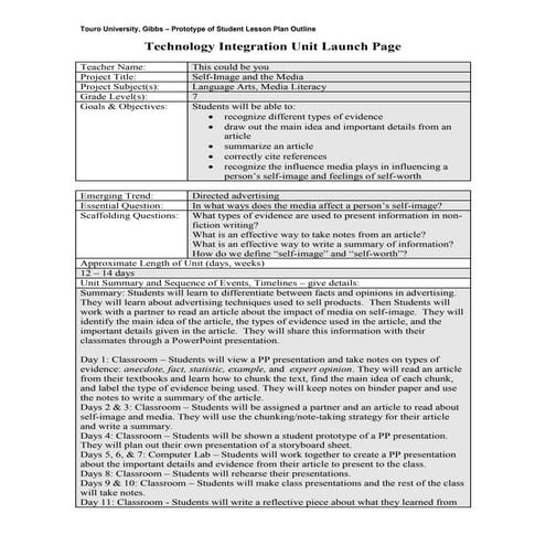 Tech outline touro_demo - PDF