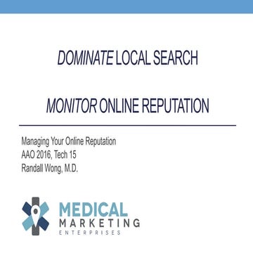 Dominate Local Search and Monitor Online Reputation Simultaeously