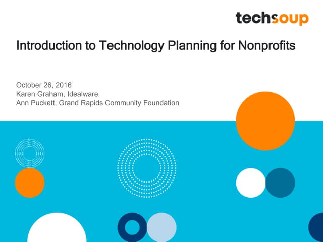 Webinar: Introduction to Technology Planning for Nonprofits-2016-10-26