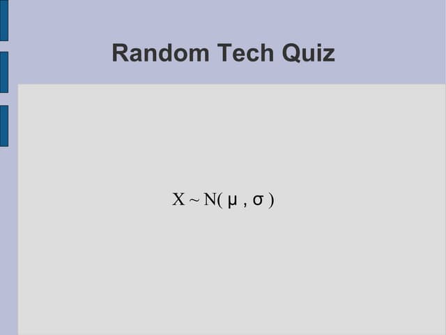 Random Tech Quiz