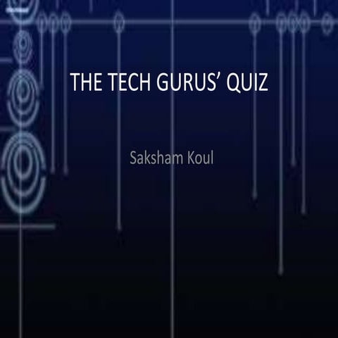 "ULTIMATE TECH QUIZ"