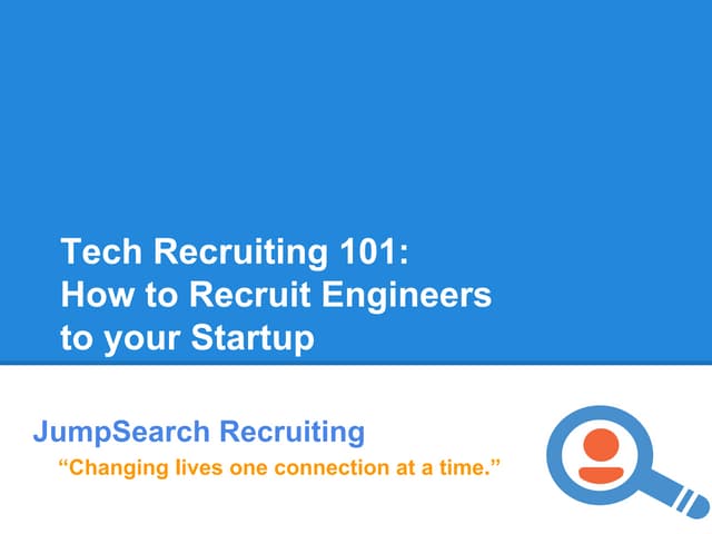 Tech recruiting 101 how to recruit ...