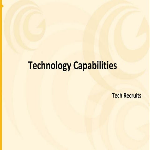Tech Recruits Technology