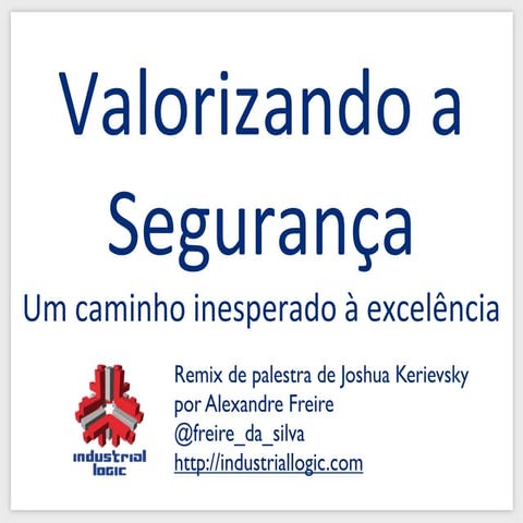 Tech Safety - um caminho inesperado à excelência