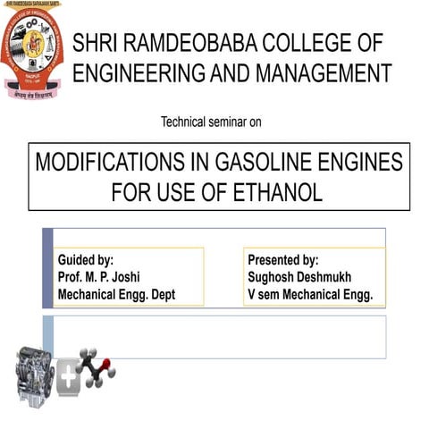 ethanol engine modifications