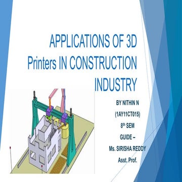 Application of 3D printers