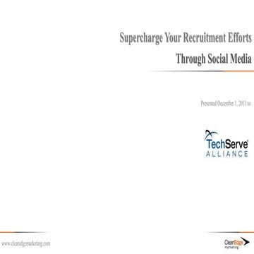 Supercharge Your Recruitment Efforts Through Social Media
