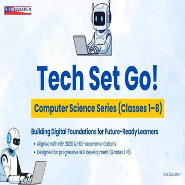 Best Computer Science Books for Schools – Tech Set Go! Classes 1–8 | PDF