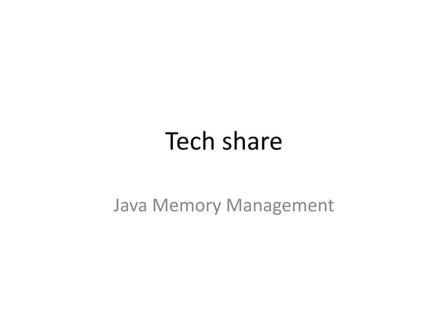 java memory management & gc