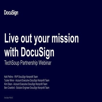 Accelerate Mission Delivery with DocuSign Advanced Solutions | PDF