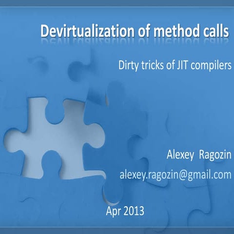 Devirtualization of method calls