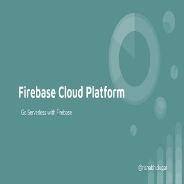 Tech talk   firebase