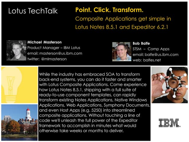Tech Talk Comp Apps851 20090930