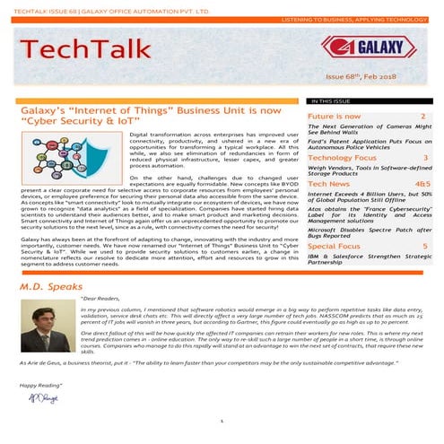 Techtalk february 2018
