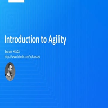 Tech talk introduction to agility