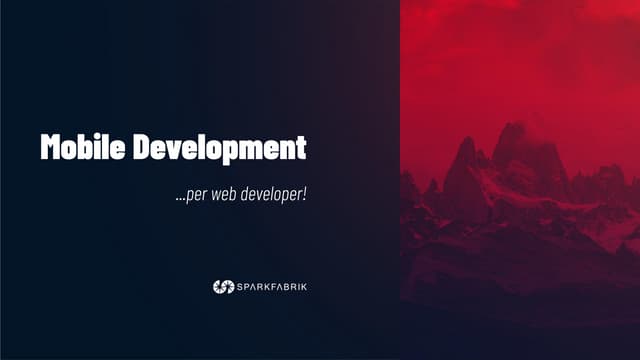 Mobile Development: una introduzione per Web Developers