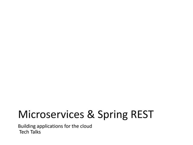 Tech Talks Microservices