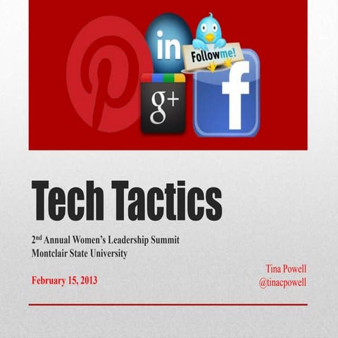 Tech Tips by Tina Powell - Using Technology and Social Media in Your Job Search