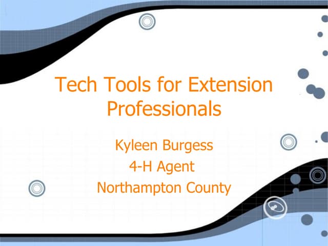 Tech Tools