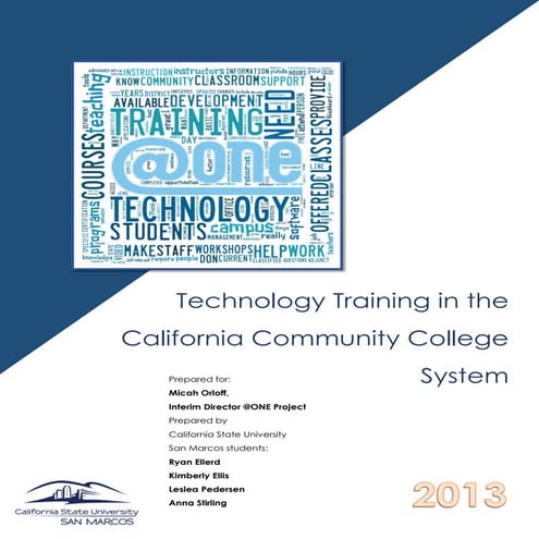 Technology Training in the California Community College System