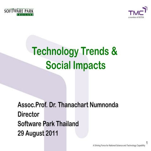 Technology Trends &  Social Impacts