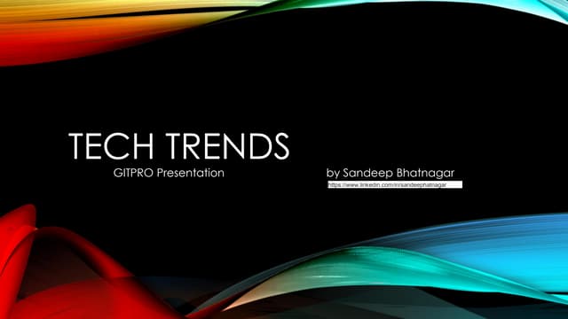Tech trends - Get some of these skills to stay current