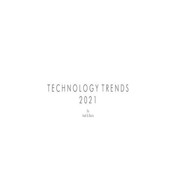 Tech Trends 2021